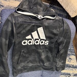 Adidas Kids Camo Black Hoodie
